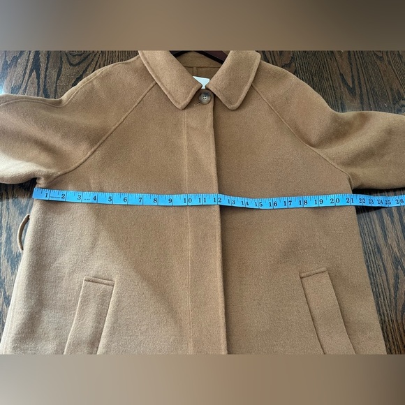 Another Plain wool coat women Sz. S/M dark beige Design by Korea Quiet luxury - Picture 12 of 12